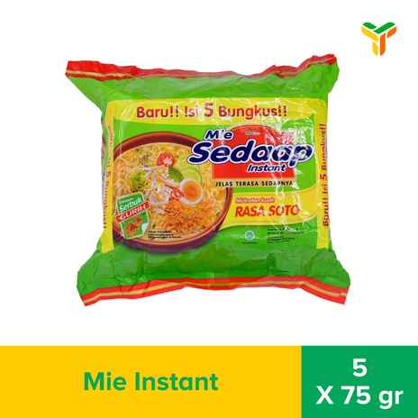 SEDAAP Mie Instan Soto Isi 5 Bag 75GR