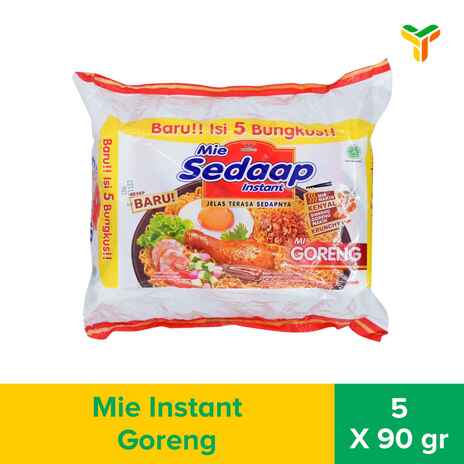 SEDAAP Mie Instan Goreng Isi 5 Bag 90GR