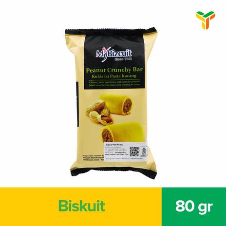 MY BIZCUIT PEANUT CRUNCHY BAR 80G_1C24P