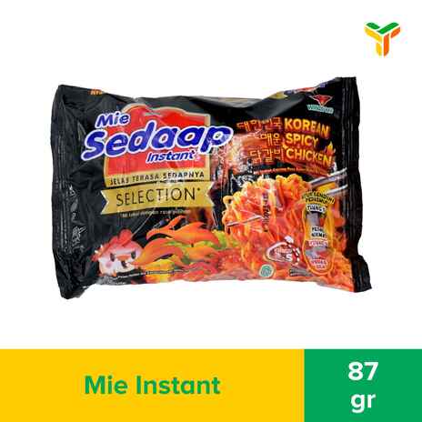 SEDAAP Mie Instan Korean Spicy Chicken Bag 87g