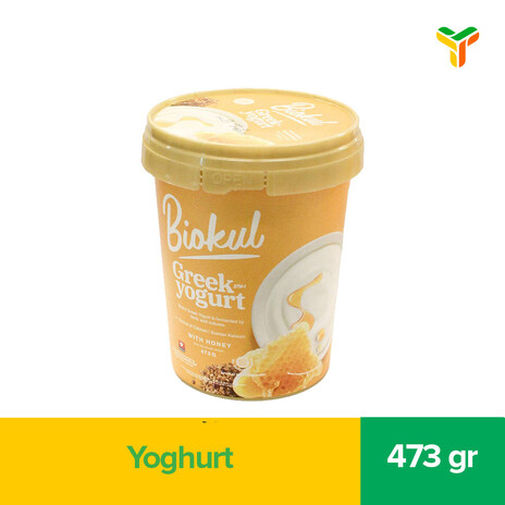 BIOKUL YOGURT GREEK HONEY 473GR (C6)