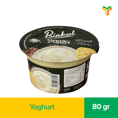 BIOKUL YOGURT GREEK MANGO 80GR (C12)
