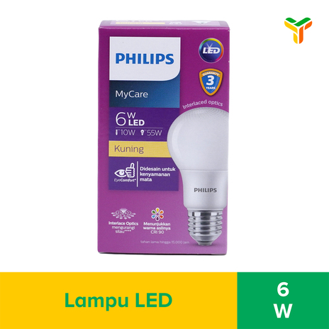 PHILIPS LED BULB YELLOW 6W E27 3000K 230V 1CT_12