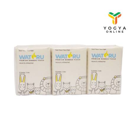 WATERU TISSUE BAMBOO 6X10S 