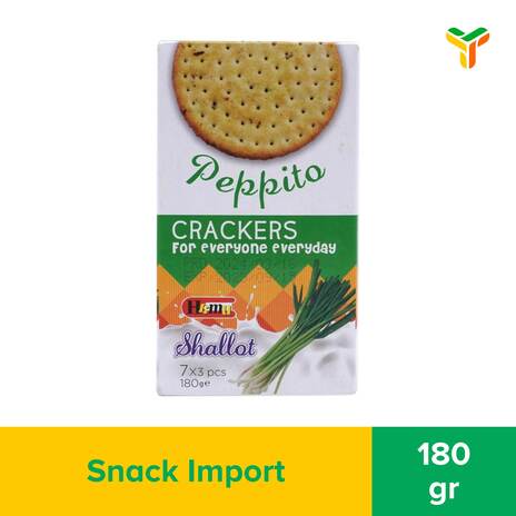 PEPPITO CRACKERS SHALLOT 180G_1C20P