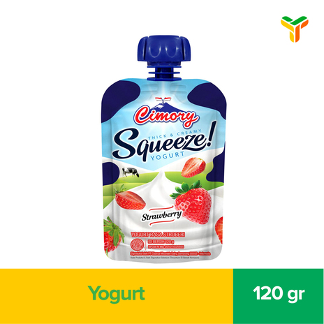 CIMORY SQUEEZE STRAWBERRY 120GR C24
