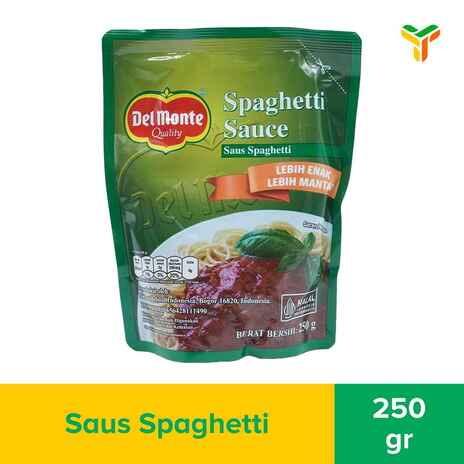 DEL MONTE SPAGHETTI SAUCE POUCH 250GR_1C24P