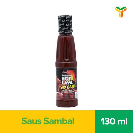 Mamasuka Delisaos Hot Lava Extra Pedas 130ml(1c=24pcs)