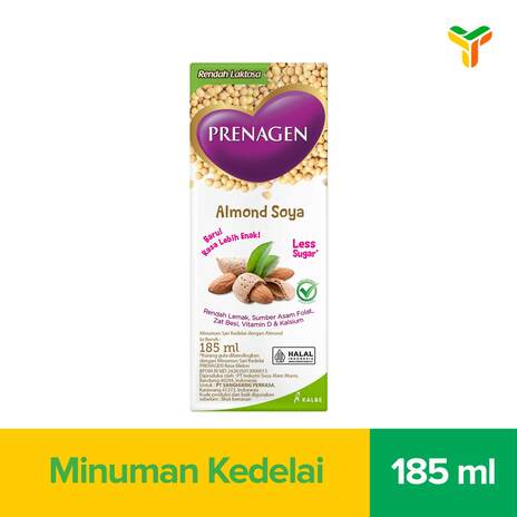 PRENAGEN UHT ALMOND BARLEY SOYA 185ML