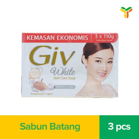 Giv White Sabun Batang Multipack Bengkoang 110GR
