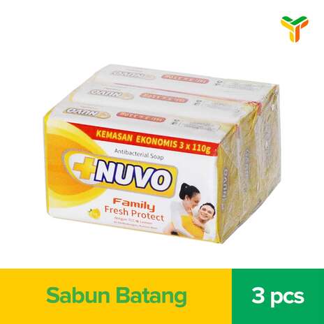 NUVO Family Sabun Mandi Batang Multipack Fresh Protect 110GR