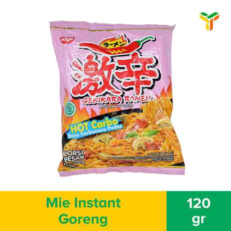 NISSIN GEKIKARA RAMEN CARBONARA PEDAS 120G