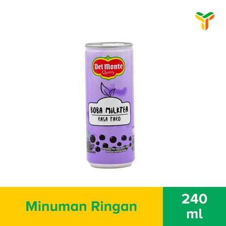DEL MONTE BOBA MILKY TARO CAN 240ML 