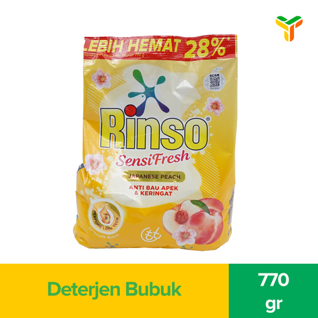 RINSO MOLTO DETERGEN BUBUK JAPANESE PEACH 770G