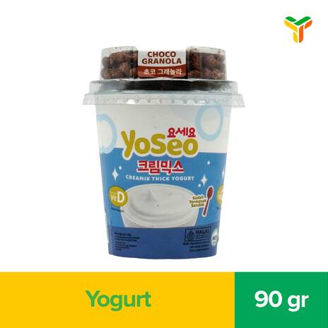 YOSEO CREAMIX YOGURT CHOCO GRANOLA CUP 90GR C12