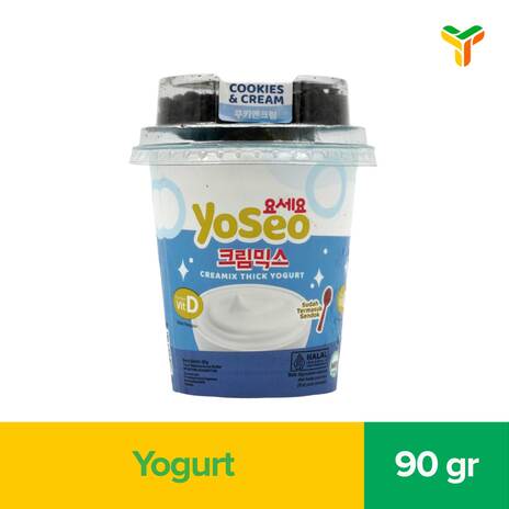 YOSEO CREAMIX YOGURT COOKIES N CREAM CUP 90GR C12
