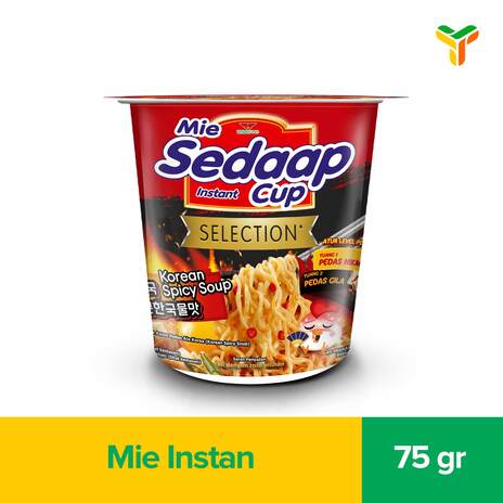SEDAAP MIE CUP KOREAN SPICY SOUP 75G