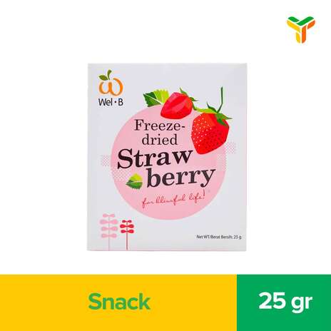 WEL B FREEZE DRIED STRAWBERRY 25G_1C24P