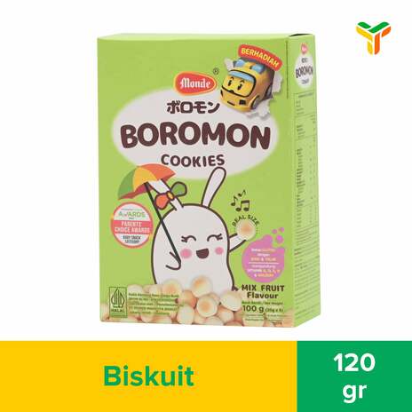 MONDE BOROMON COOKIES MIX FRUIT 120G