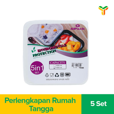 GPACK THINWALL KOTAK GP1500ML 5P_1B50P