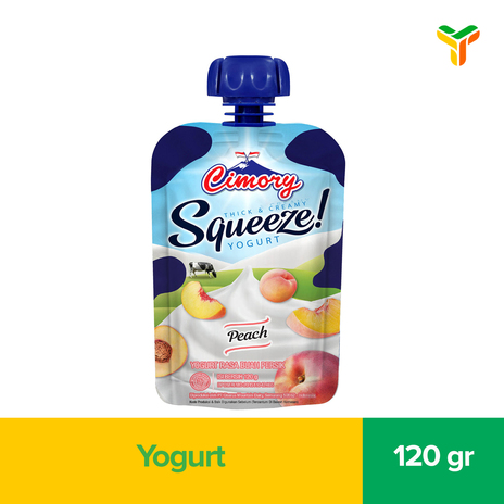 CIMORY SQUEEZE PEACH 120GR C24