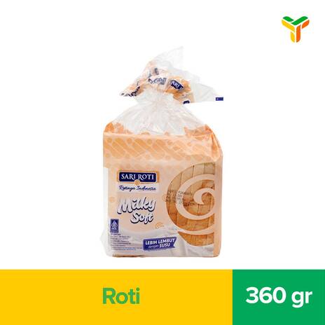 SARI ROTI TAWAR MILKY SOFT 360G