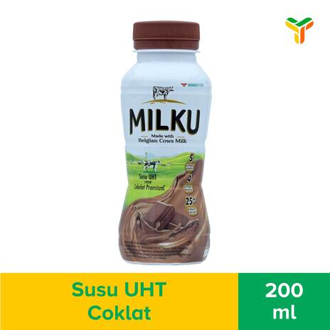 Milku Coklat Botol 200ml_1c 12 P