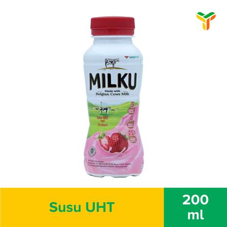 MILKU STROBERI BOTOL 200ML