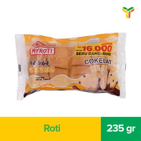 MY ROTI ROTI SOBEK ISI COKELAT KEJU 235G
