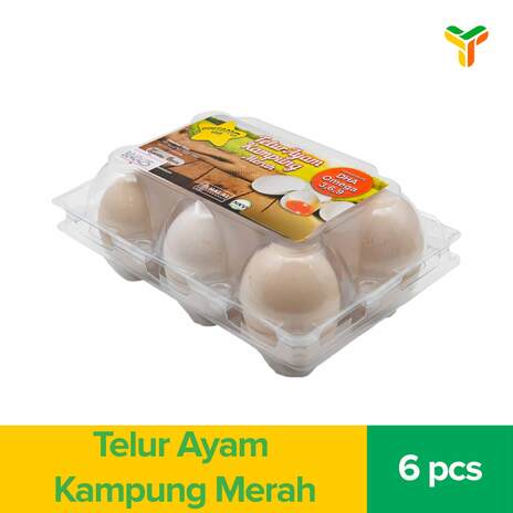 BINTANG 168 TELUR AYAM KAMPUNG MERAH 6'S