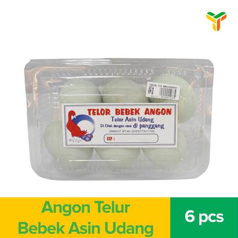 ANGON TELUR BEBEK ASIN UDANG 6'S