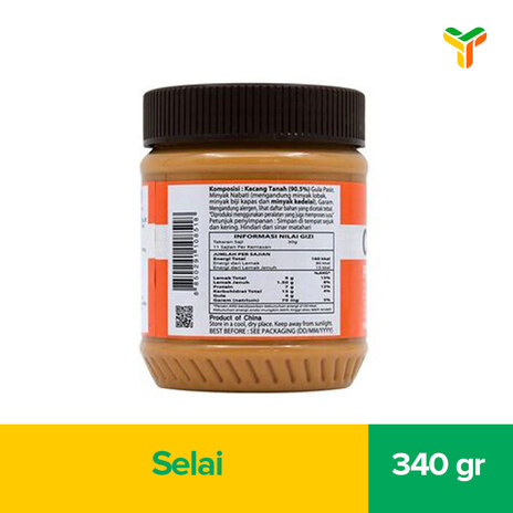 TONG GARDEN PEANUT BUTTER CREAMY 340G