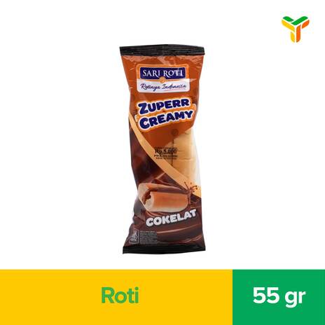 SARI ROTI SANDROLL ZUPERR CREAMY CHOCO 55G