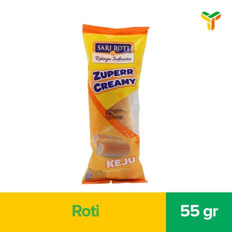 SARI ROTI SANDROLL ZUPERR CREAMY CHESE 55G