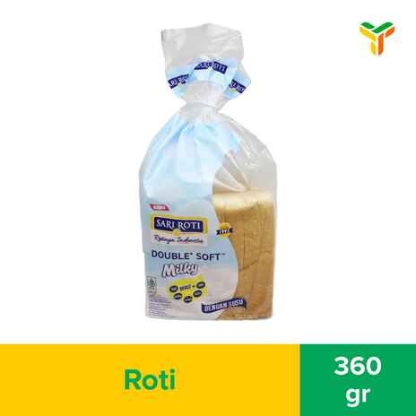SARI ROTI TAWAR DOUBLE SOFT 360G