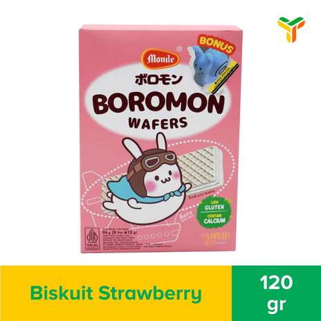 MONDE BOROMON WAFER STRAWBERY MILK 120G