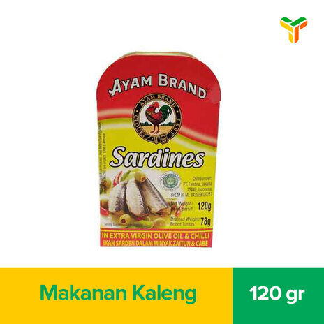 AYAM BRAND SARDINES OLIVE OIL CHILLI 120G
