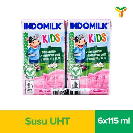 INDOMILK KIDS STRAWBERRY 6X115ML