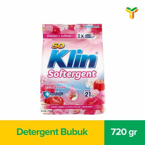 SO KLIN SOFTERGENT POW DET KOREAN CAMELLIA 720GR