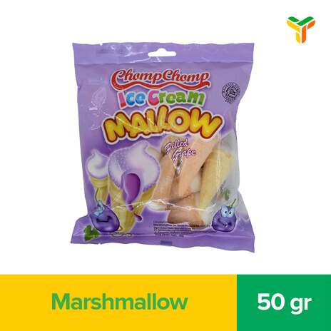 CHOMP CHOMP ICE CREAM MALLOW GRAPE 50G