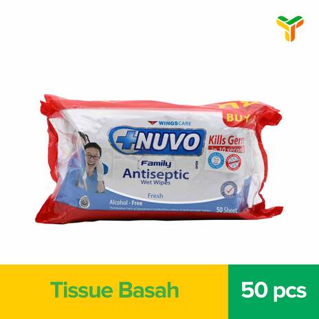 NUVO WET WIPES BIRU 50S BANDED