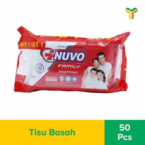 NUVO WET WIPES MERAH 50S BANDED