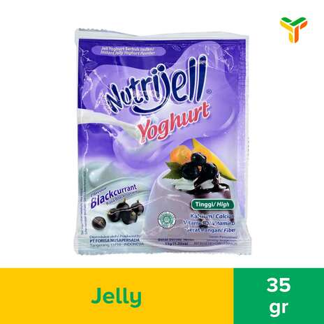 NUTRIJELL YOGURT BLACKCURRANT 35G