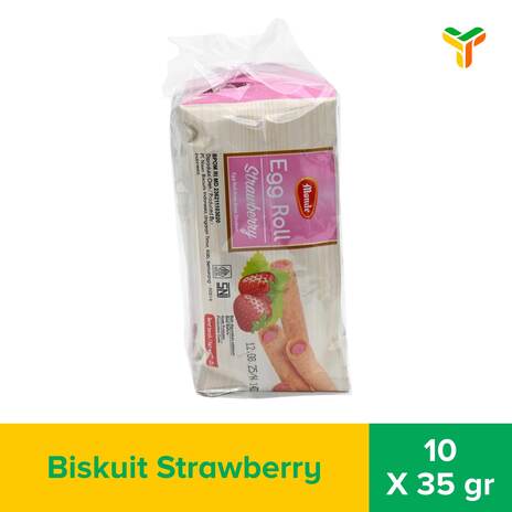 MONDE EGG ROLL STICK STRAWBERRY 10X35G