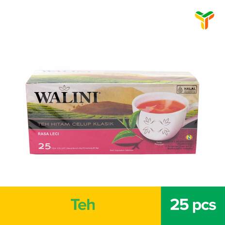 WALINI TEH HITAM CELUP KLASIK LECI 25X45G