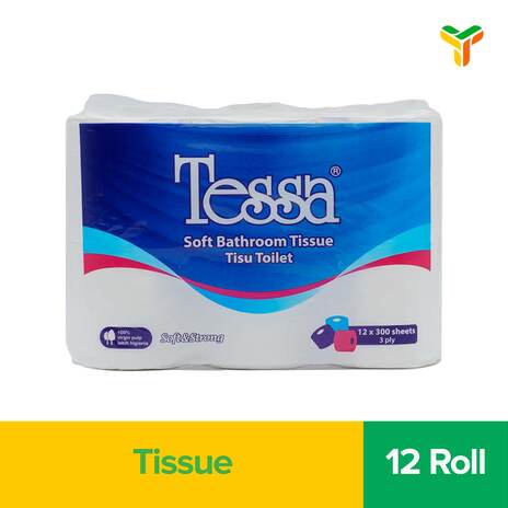 TESSA TOILET TISSUE PB23 3PLY 12ROLL 