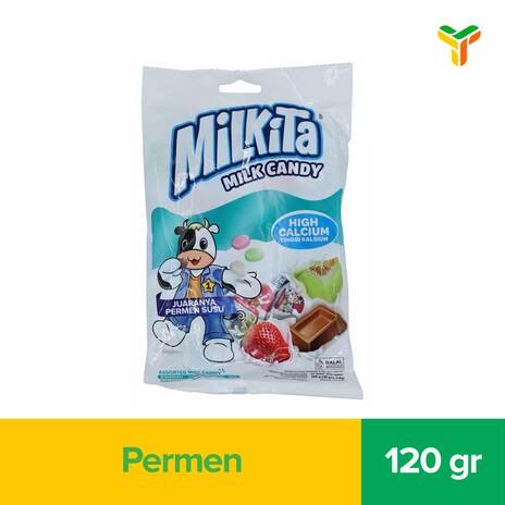 MILKITA ASSORTED MILK CANDY 120G