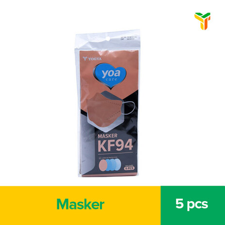 YOA CARE MASKER KF94 PINK 5S_1C200P