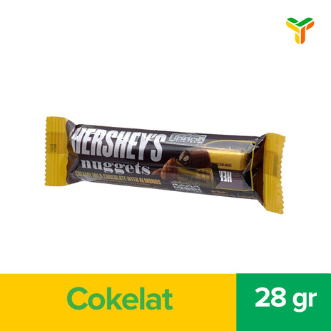 HERSHEYS NUGGETS MILK ALMOND 28G