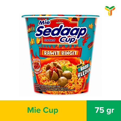 SEDAAP MIE CUP RASA BASO BLEDUK 77G